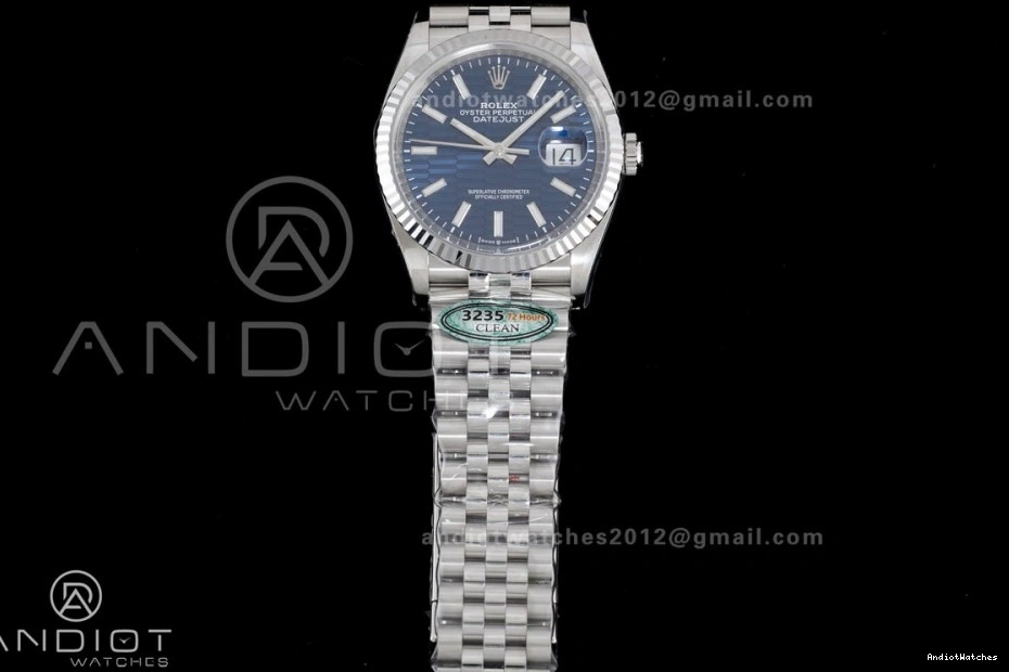 565 126234 Blue SH Clean on Dial Bracelet DateJust 904L Best 36 TechFriendly Texted 1:1 Steel Jubilee Edition 0402
